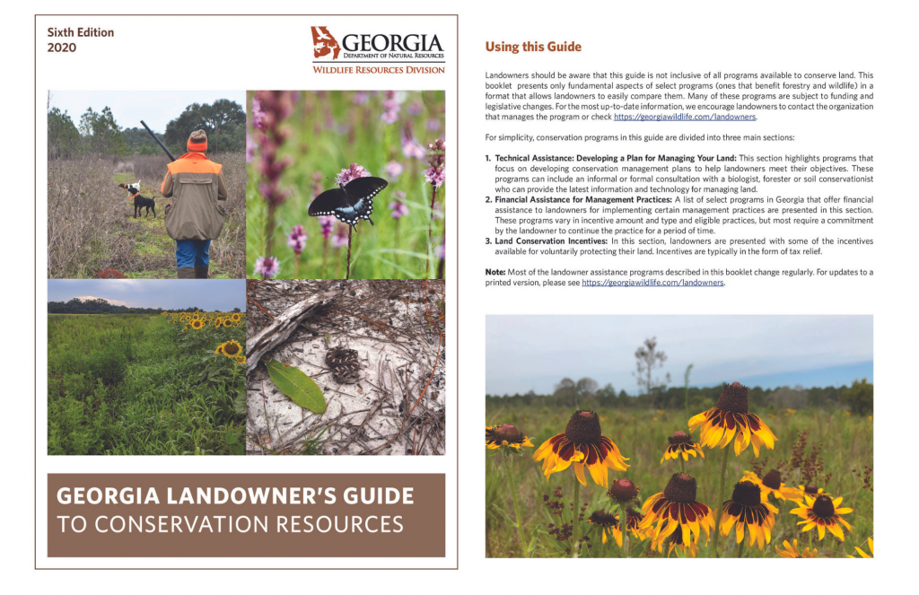 CFLCP Chattahoochee Fall Line Conservation Partnership Georgia Landowners Guide to Conservation Resources image