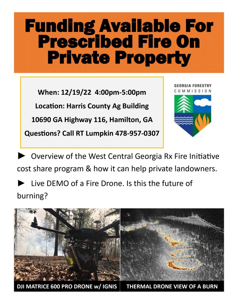 Landowner Event Funding Available for Prescribed Fire on Private Property