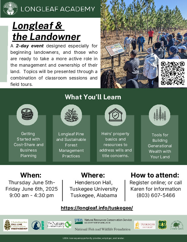 Tuskegee Longleaf Academy Flyer 2025