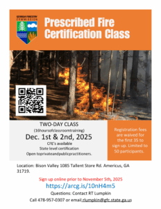 CFLCP Prescribed Fire Certification Dec 1-2 2025
